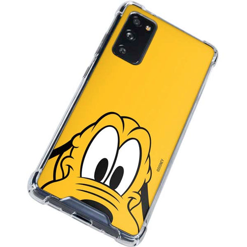 Disney Friends Pluto Up Close Galaxy S20 FE Clear Case